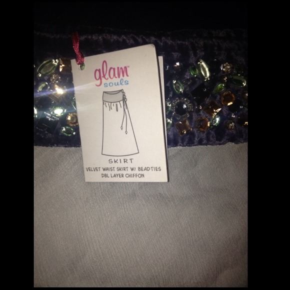 Glam Souls silk skirt - Picture 3 of 3