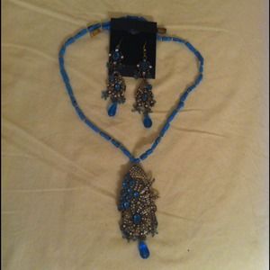 Necklace and earrings