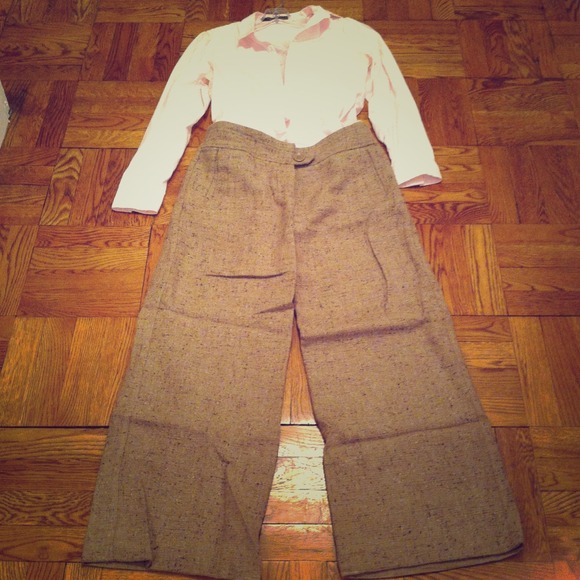 *RESERVED FOR CMJW* tweed wide leg pants