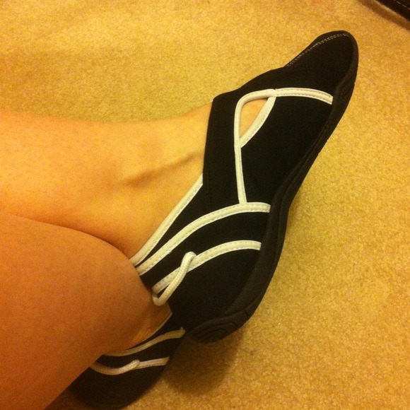 Water or beach shoes - black and white - like new!