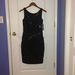 Brand new Black sequin & lace cocktail dress
