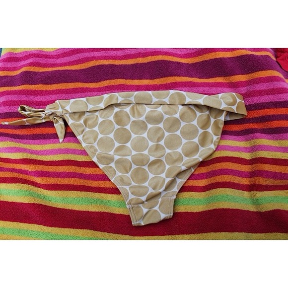 💥REDUCED💥 Gold Polka Dot Bathing Suit Bottoms - Picture 2 of 3