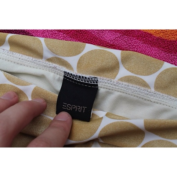 💥REDUCED💥 Gold Polka Dot Bathing Suit Bottoms - Picture 3 of 3