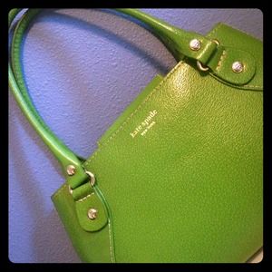 Kate Spade New York green leather bag