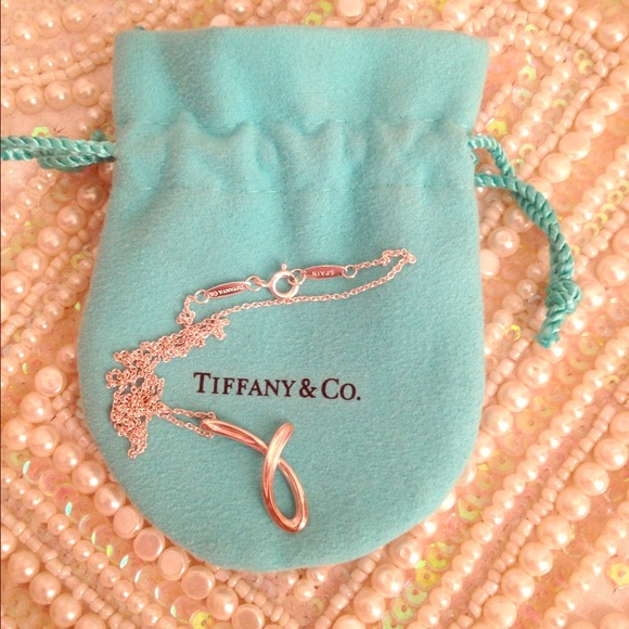 Authentic Tiffany & Co. "J" pendant