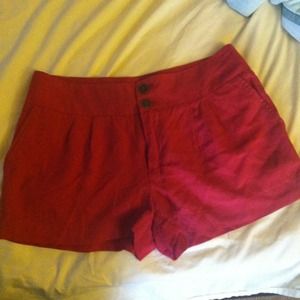 🔴SOLD🔴Red high waisted shorts