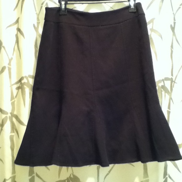 Black A-line skirt size 6.