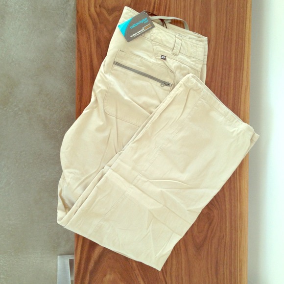 NWT beige cotton/nylon pants by Eddie Bauer Sport