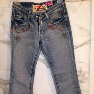 One of a kind 7 for all mankind jeans!
