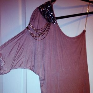 One shoulder cute dressy shirt