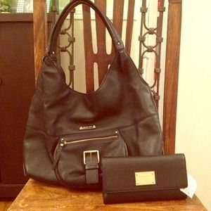 SOLD - New Michael Kors black leather bundle