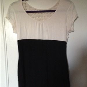 Black and white dress shirt