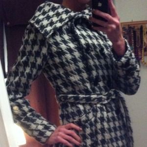 Houndstooth coat
