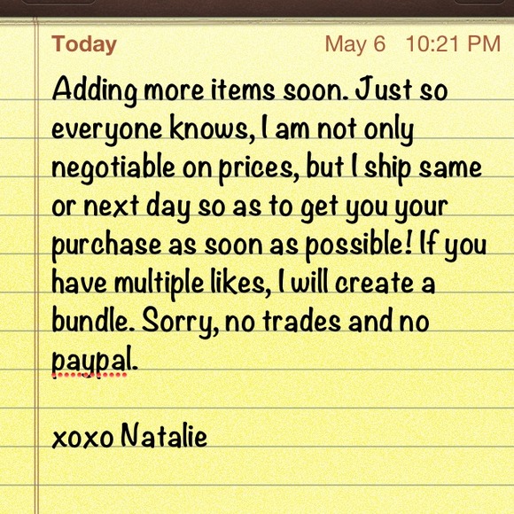 Please read and pass along!!!!!