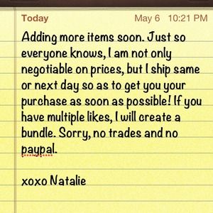 Please read and pass along!!!!!