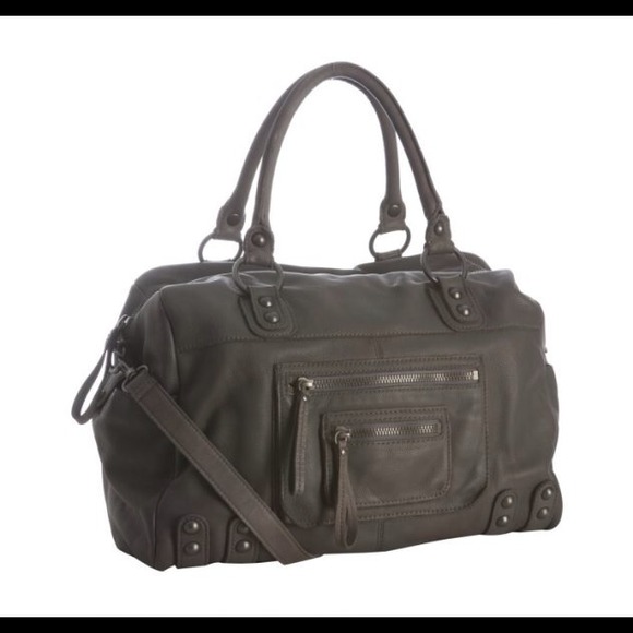Linea Pelle Dylan 24 Hour Overnight Bag Gunmetal
