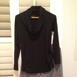 Maternity black long sleeve top