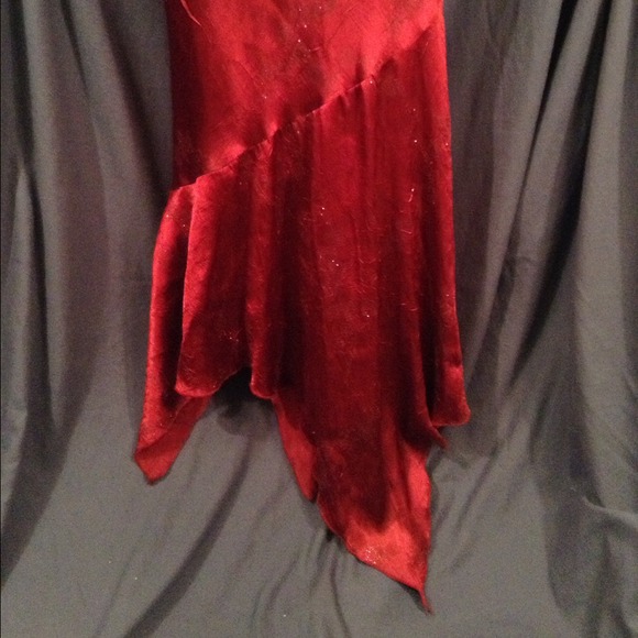 Sparkling Cabernet red slip dress. #8 - Picture 2 of 4