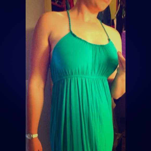Cute green summer dress