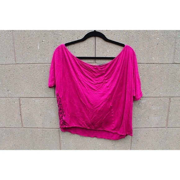 💥REDUCED💥 Pink Leopard Boxy Top - Picture 2 of 4