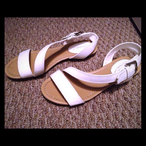 Cute white sandals