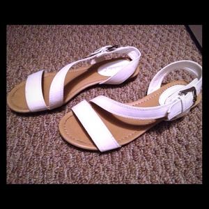 Cute white sandals