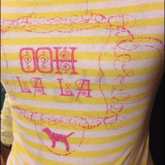 ❌SOLD❌Victoria's Secret pink ooh la la yellow pink - Picture 2 of 4