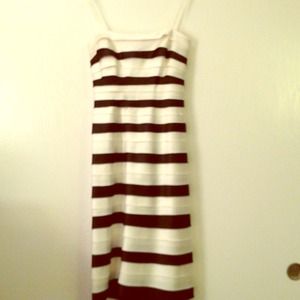 BCBG Max Azria Black/White Stripe Dress
