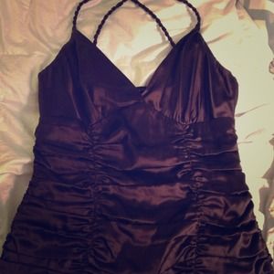 Bebe satin cinch top