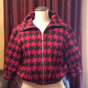 Express cropped bomber