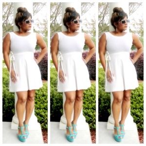 ❌❌SOLD❌❌White Skater Dress
