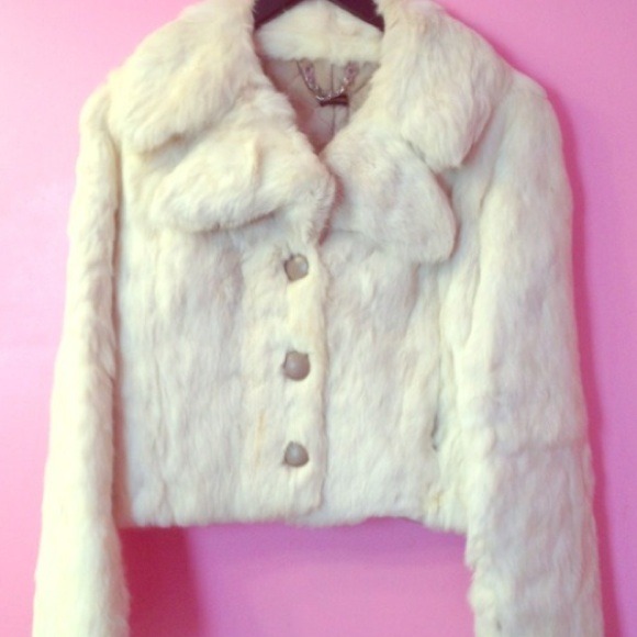 Rabbit fur coat