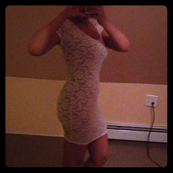 White lace dress