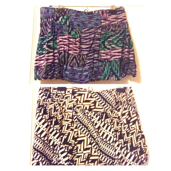 2 Tribal print skirts