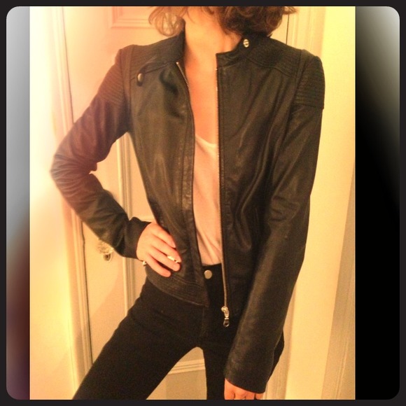 New VANESSA BRUNO Athé leather biker Marant 34