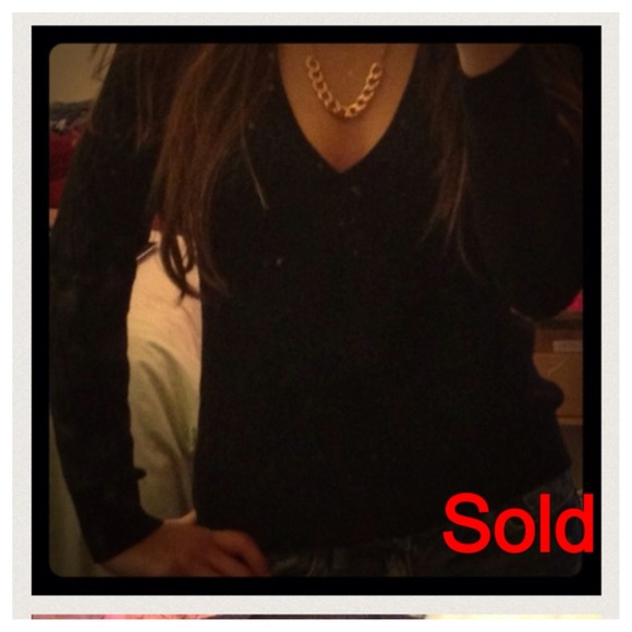 ⛔Sold: Basic black fitted long sleeve NWOT