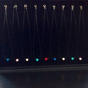 Crystal ball Illusion necklace. Hand crafted by me