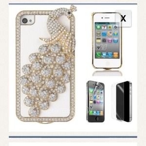 BUNDLE of 2 iphone 4/4s 3D Hard Leather Cases!😍