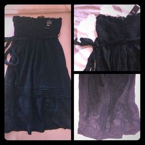 Smocked strapless day dress - 2b bebe!