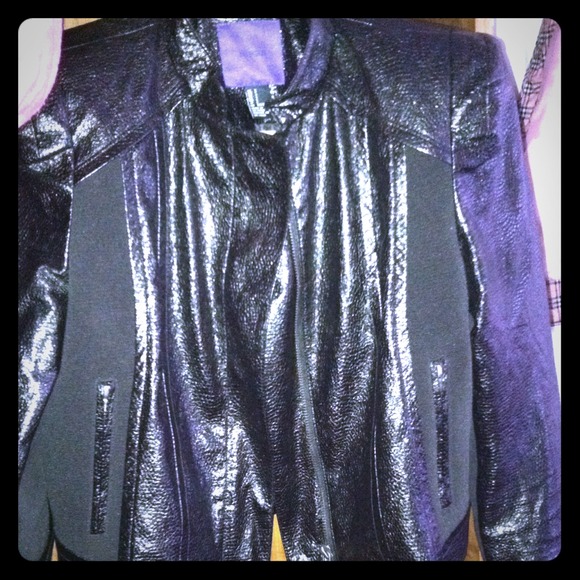Black Forever21 Pleather Jacket