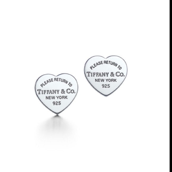 Silver heart earrings