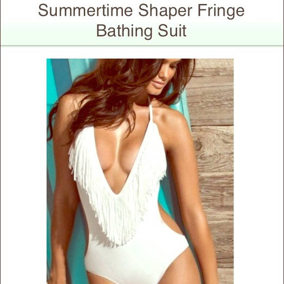 New HOT white fringe monokini
