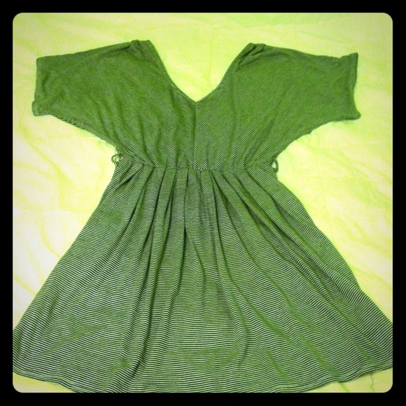 Anthropologie deep V-neck dress. - Picture 1 of 3