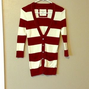 Abercrombie & Fitch striped cardigan