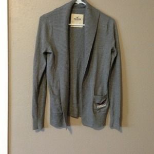 Hollister gray cardigan