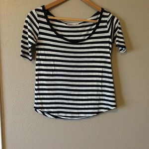 Hollister striped boatneck top