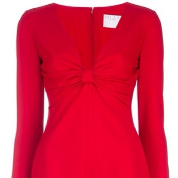 WOW!! Valentino Red Long Sleeve Dress!!