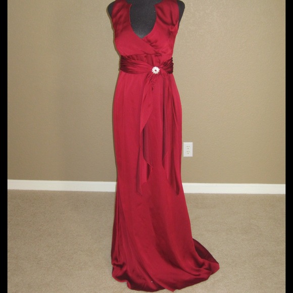Dresses & Skirts - 🚫RESERVED🚫Burgundy maroon gown, empire waist