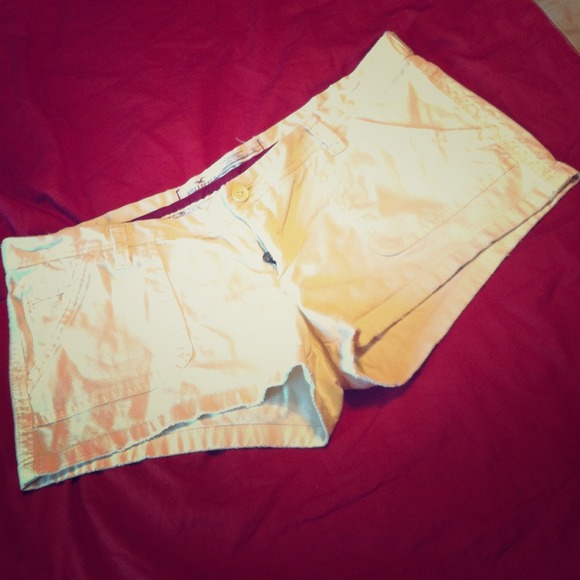 Pale yellow shorts