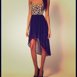 High Low Leopard dress ❌reserved❌